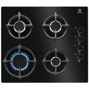 Electrolux 600, ширина 59 см, черный - Интегрируемая газовая варочная ...