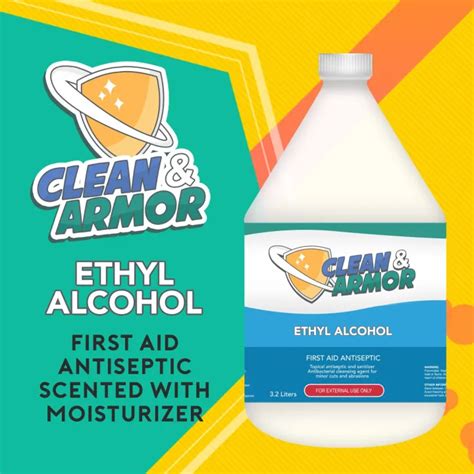 New Ethyl Alcohol Disinfectant Antiseptic Gallon Clean Armor