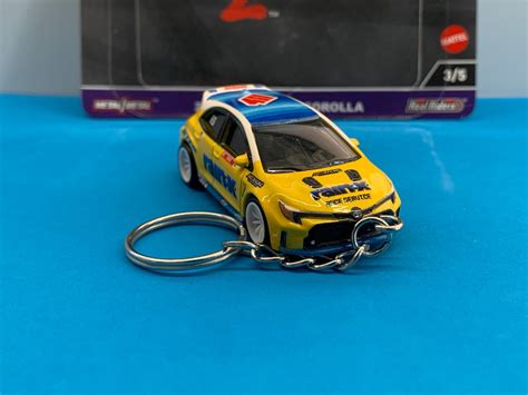 Hot Wheels Premium Toyota Gr Corolla Rainx Nitto Mobil Keychain Etsy