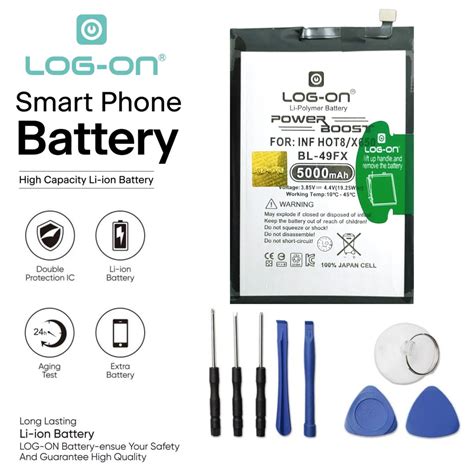 Jual LOG ON BATERAI INFINIX HOT X BL FX BATRE DOUBLE POWER DOUBLE IC BATTERY Shopee