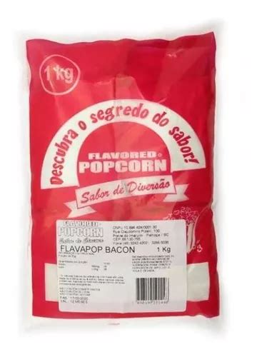 Tempero Flavapop Bacon Micronizado Popcorn Kg Parcelamento Sem Juros