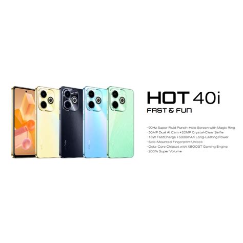 Infinix Hot I Gb Extended Ram Gb Storage Mp Back Camera Mp Front Camera
