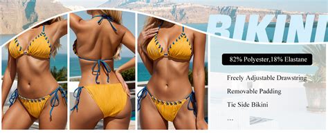 Amazon Zojuyozio Women Two Piece Bikini Swimsuit Color Block Bathing Suits Halter Triangle