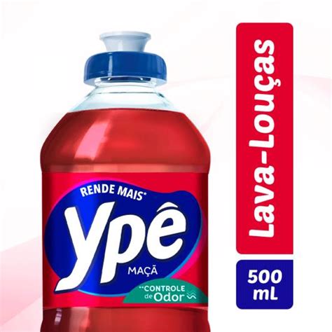 Detergente líquido Ypê maçã 500ml Sonda Supermercado Delivery