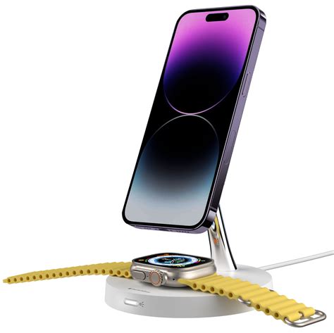 SwitchEasy MagPower 2-in-1 Magnetic Wireless Charging Stand – White ...