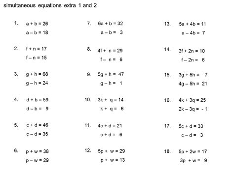 How To Answer Simultaneous Equations How To Solve Simultaneo