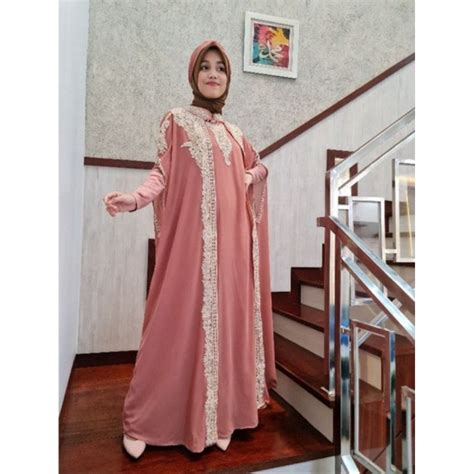 Jual Kaftan Wanita Lebaran Kaftan Putih Premium Kaftan Jumbo Mewah