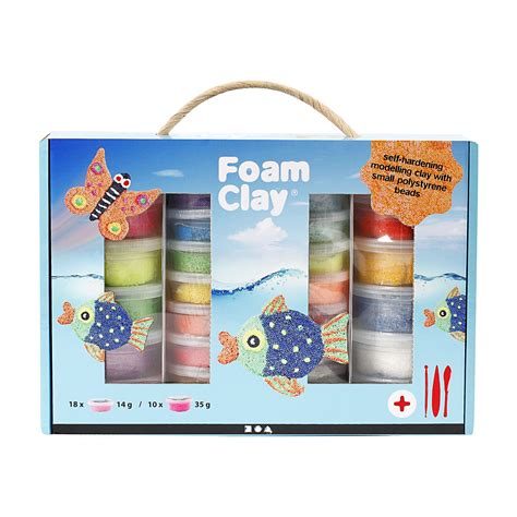 Foam Clay Gaveæske ass farver 1 sæt Rito dk