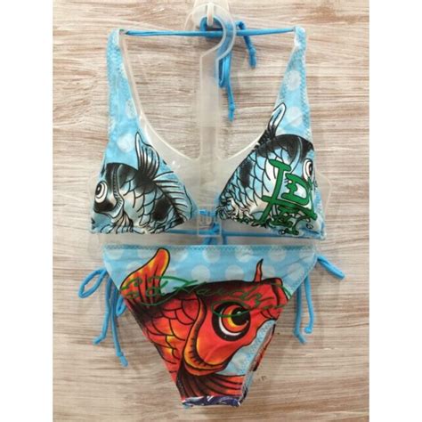 Womens Ed Swimsuit Bikini Us Logo Big Size Ed Hardy Swimsuit Bikini