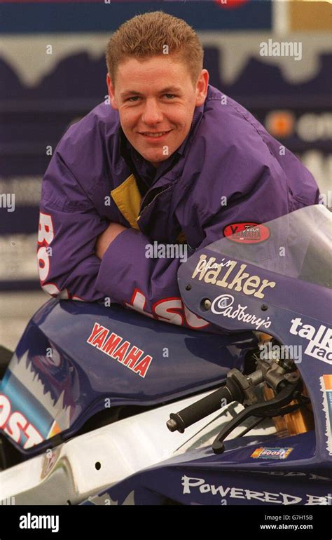 Chris Walker Signs For The Cadbury S Boost Yamaha Team Stock Photo Alamy