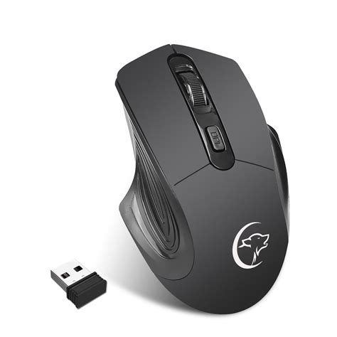 Wagiet 2.4GHz Wireless Optical Gaming Mouse - 2400DPI Rechargeable Mute ...