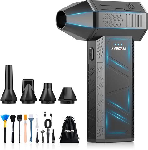 JVSCAM Compressed Air Duster - Electric Air Duste with Brushless Motor ...