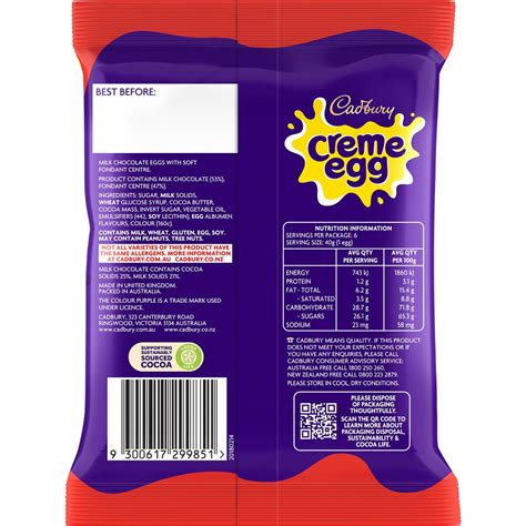 Cadbury Crème Eggs 6 Pack Woolworths