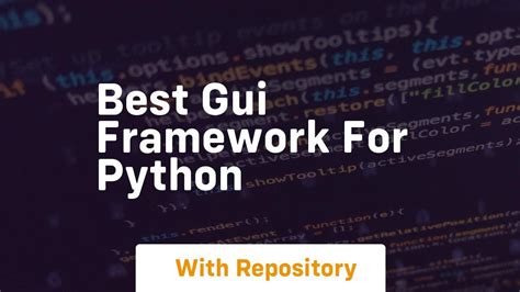 Best Gui Framework For Python