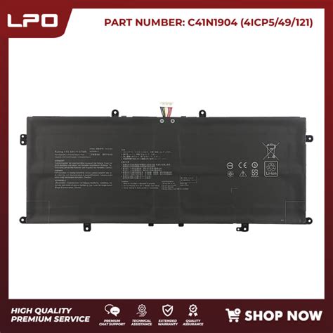 Lpo Internal Laptop Battery C41n1904 0b200 03660500 1548v 4347mah 67wh Compatible With Asus