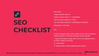 How To Write A Kick Ass Blog Outline PPT