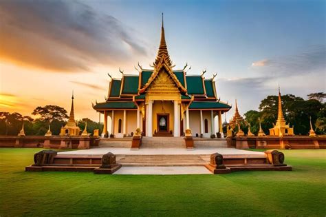 premium ai image  temple   temple complex