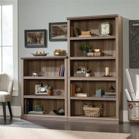 Buy Sauder Select 5 - Shelf Bookcase, Salt Oak Finish Online at Lowest ...