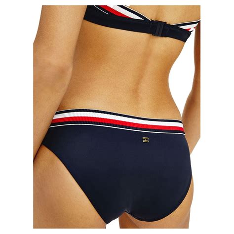 Tommy Hilfiger Signature Gerippt Bikini Unterseite Blau Dressinn