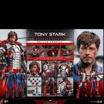 Hot Toys MMS 鋼鐵人 東尼史塔克 馬克 著裝版本 比例收藏級人偶 豪華版 蝦皮購物