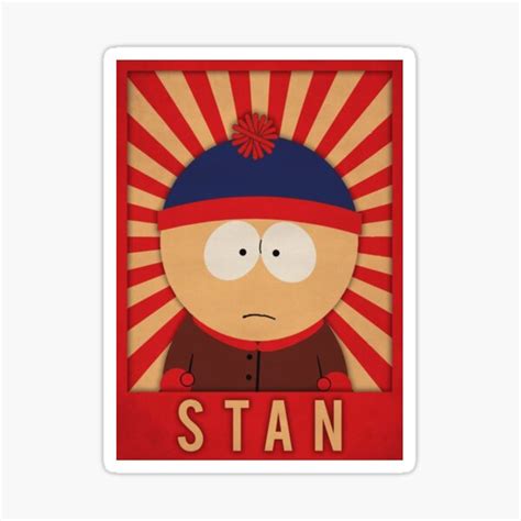 South Park Stan Sticker For Sale By Greenbaumra Redbubble