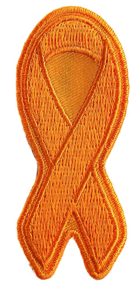 Orange Ribbon Embroidered Patch By Ivamis Patches