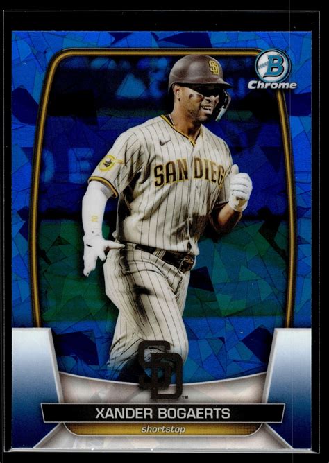 Xander Bogaerts Bowman Chrome Sapphire Edition Card Ebay