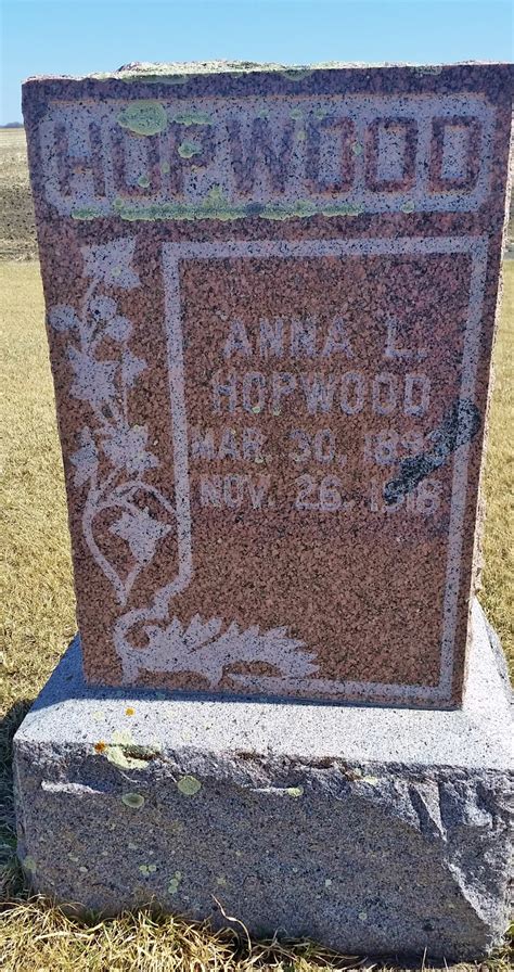 Anna L Holton Hopwood 1893 1918 Find A Grave Memorial
