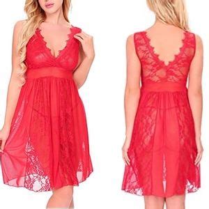 Ababoon Intimates Sleepwear Womens Sexy Long Lace Lingerie Night Gown Poshmark