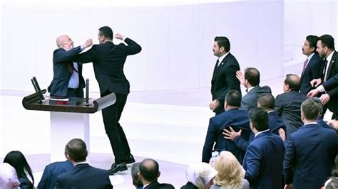 Video: Turkey lawmakers draw blood in fist fight during debate on ...