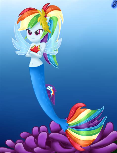 Mlp The Movie Eq Rainbow Dash Seapony By Liniitadash23 My Little