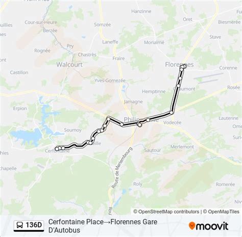 136d Route Schedules Stops And Maps Cerfontaine Place‎→florennes Gare