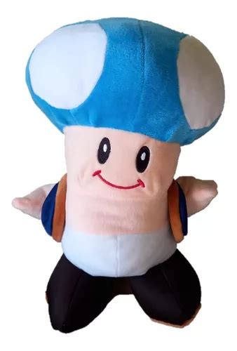 Peluche Toad Hongo Azul Claro Mario Bros Cm En Venta En Tultitl N