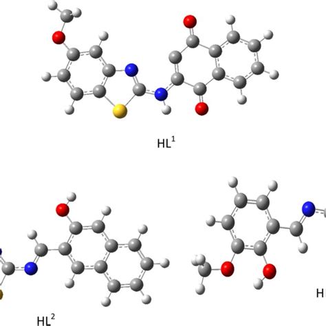 Proposed Structures Of The Ligands Download Scientific Diagram