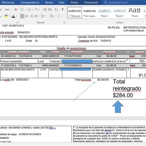 Osde Factura Comolopago