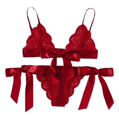 Caraco Sexy Mesdames Fashion Net Fil Dentelle Perspective Bowknot Sling Tentation Lingerie Sous