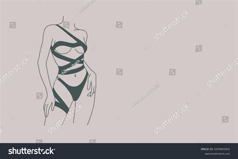 Girl Naked Body Posing Outline Erotic Stock Vector Royalty Free 2259443431 Shutterstock