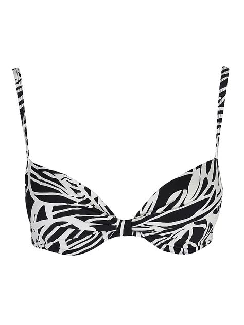HOT STUFF Damen Bikinioberteil Push Up Dunkelblau