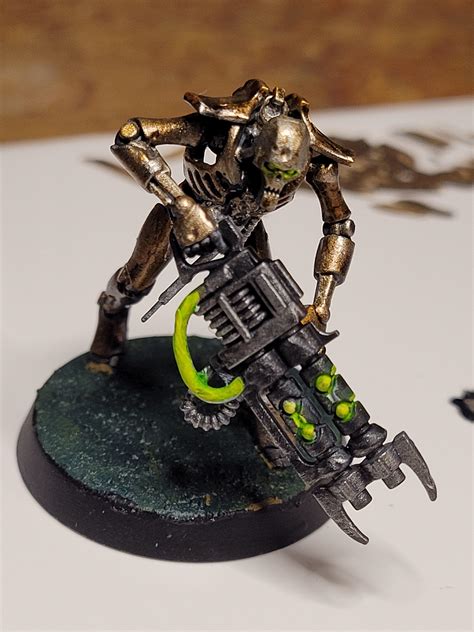 First Painted Mini Ned The Necron Rnecrontyr