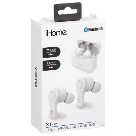 Ihome True Wireless Xt 12 Earbuds With Charging Case White Shop