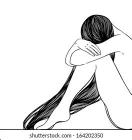 Nude Girl Long Hair Vector Illustration เวกเตอรสตอก ปลอดคาลขสทธ Shutterstock