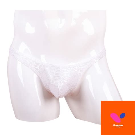 Flower Lace See Thru Men Thong Underwear Bikini Men G String Shopee Singapore
