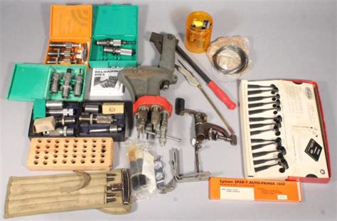 Assorted Reloading Tools Including Dyes And Presses And More Mayo