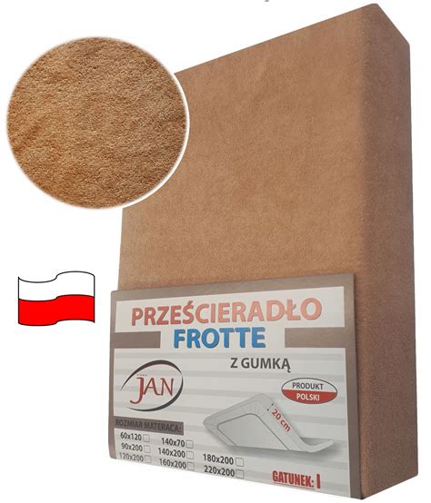 Prześcieradło FROTTE z gumką 180x200 GRUBE brak Cena Opinie