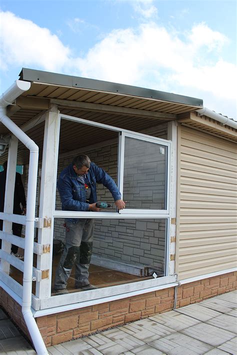 Остекление террасы алюминиевым профилем | ОКНА911