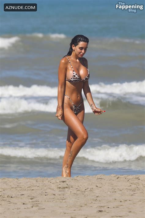 Martina Di Maria Flaunts Her Nude Boobs At The Beach In Sabaudia AZNude