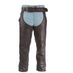 Top Grade Naked Brown Leather Chaps BNC332 BROWN Bikers Network