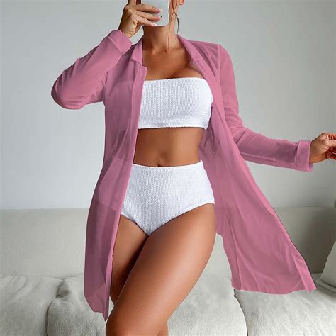 Ladigasu Swim Suits For Women Women S Printed Bikini Straps Bikini V Sexy Split Swimsuit