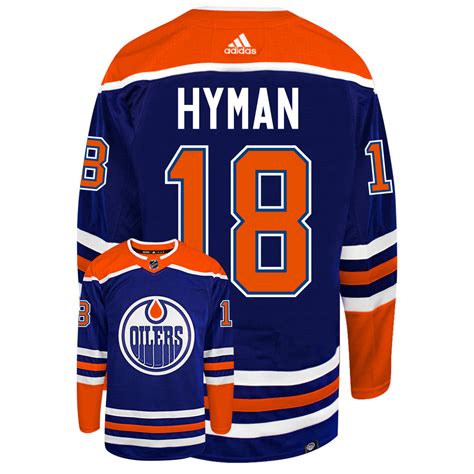 Zach Hyman Oilers Jersey Shara Jenilee