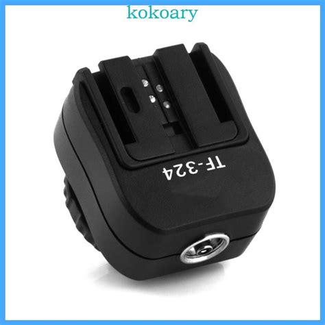 KOK TF324 Flashing Hot Shoe Sync Adapter With PC Sync Port Dedicated Hotshoe Adapter Shopee